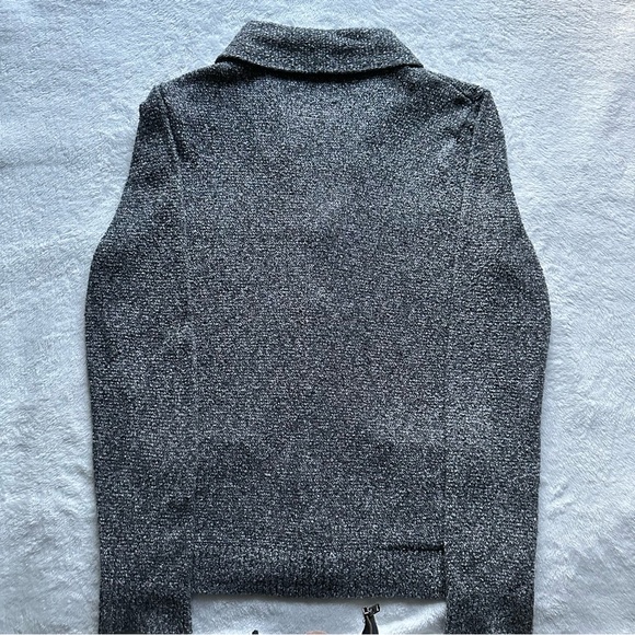 Classic Baggy Heather Gray Cotton Shawl Cardigan - Picture 5 of 11